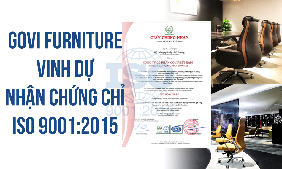 Govi vinh dự nhận chứng nhận ISO 9001: 2015 – Quản lý chất lượng