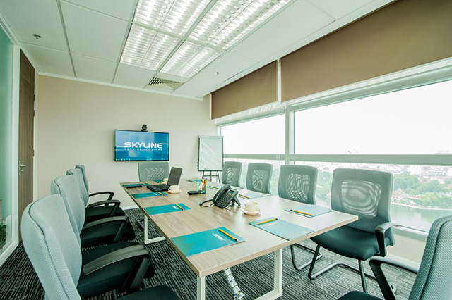 Một số hình ảnh phòng họp tại Skyline Serviced Offices