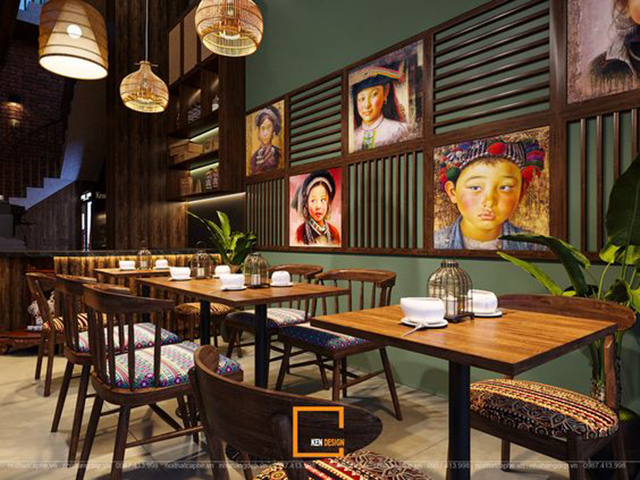 Ảnh quán cafe đẹp theo phong cách Indochine