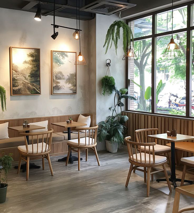 Ảnh quán cafe đẹp theo phong cách Rustic