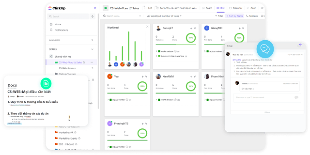 Click Up - Phần mềm hỗ trợ quản lý công việc đơn giản, miễn phí