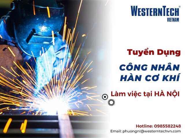 Mẫu tuyển dụng công nhân trên Facebook